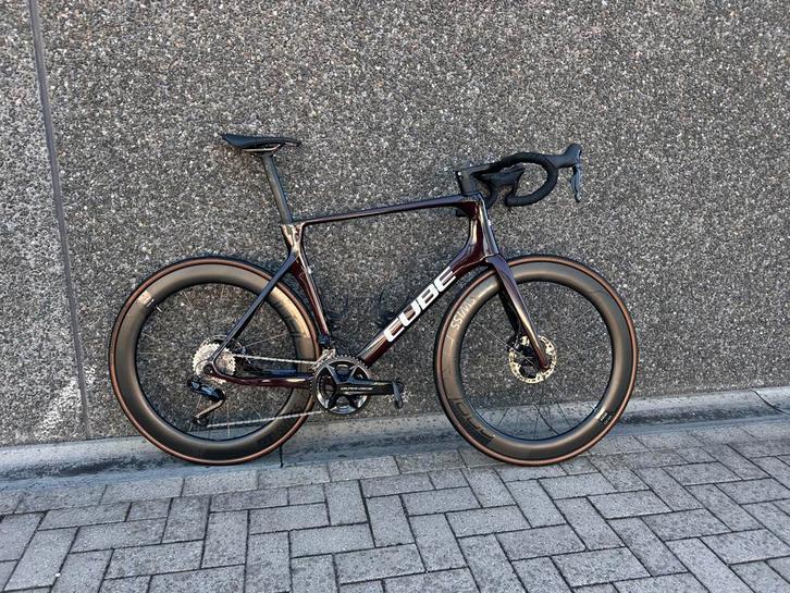 Cube Agree SLT – Dura-Ace Di2 4iiii Powermeter Liquid ’n Red, Fietsen en Brommers, Fietsen | Heren | Sportfietsen en Toerfietsen