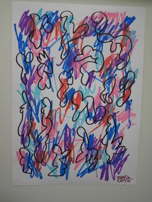 „Brol # 206", Antiek en Kunst, Kunst | Schilderijen | Abstract, Ophalen of Verzenden