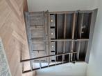 Massief houten boekenkast +ladder, landelijke chique stijl, Ophalen