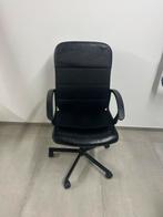 Ikea chaise de bureau à roulettes noir, Enlèvement, Comme neuf, Noir, Chaise de bureau
