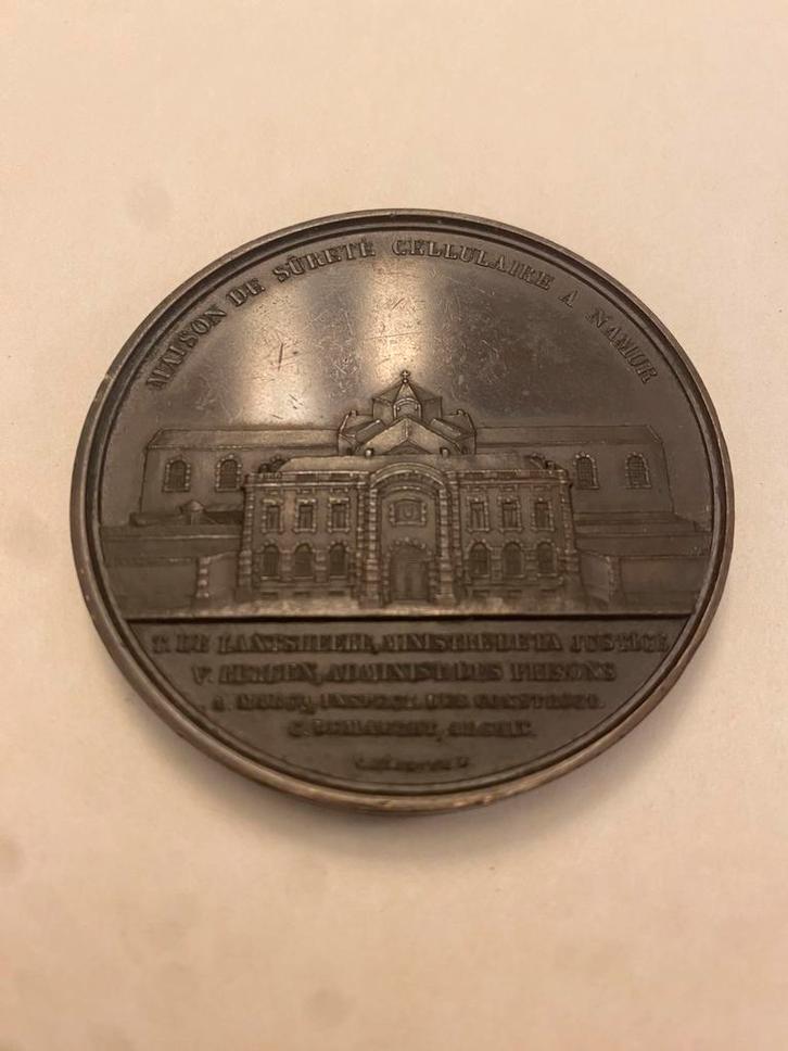 Medaille van jehotte ter herdenking van de bouw 1871-1874., Postzegels en Munten, Penningen en Medailles, Brons, Ophalen of Verzenden