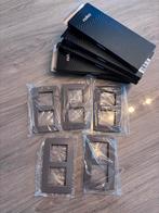 5 dubbele afdekplaatjes voor lichtschakelaars(niko original), Enlèvement, Neuf