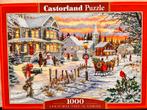 Puzzel kerst winter 1000 stukjes, Enlèvement ou Envoi, Comme neuf