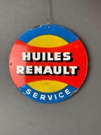 Renault emaille reclamebord 25 cm doorsnede, Verzamelen, Reclamebord, Gebruikt, Ophalen