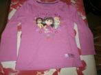 T-shirt 'Dora' rose longues manches longues manches 4 ans, Kinderen en Baby's, Kinderkleding | Maat 104, Ophalen, Gebruikt, Meisje