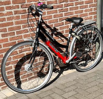 Dames/meisjesfiets Norta 28 inch H 45 cm 18 versnellingen, Fietsen en Brommers, Fietsen | Dames | Damesfietsen, Gebruikt, Versnellingen