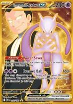 Team rocket's MEWTWO EX 240/182 - DESTINED RIVALS, Hobby en Vrije tijd, Verzamelkaartspellen | Pokémon, Verzenden, Nieuw, Losse kaart