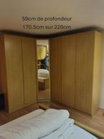 chambre complète double lit/meuble d'angle, Enlèvement, Comme neuf