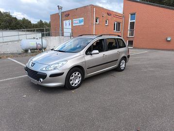 Peugeot 307 HDI 66 kw 128259 km Euro 4 HOMOLOGUÉE VVK., Autos, Argent ou Gris, 5 portes, Tissu, Euro 4