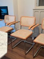 6x Rotan hout en chroom stijl Marcel Breuer, Nieuw, Vijf, Zes of meer stoelen, Riet of Rotan, Ophalen