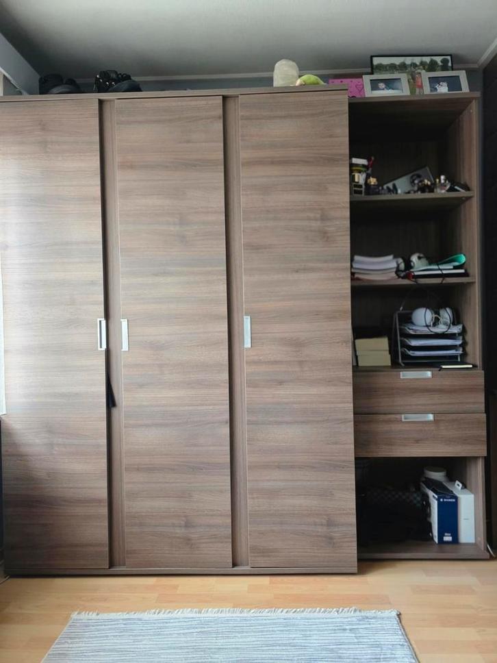 Kleerkast en boekenrek, Huis en Inrichting, Kasten | Kleerkasten, Gebruikt, Ophalen