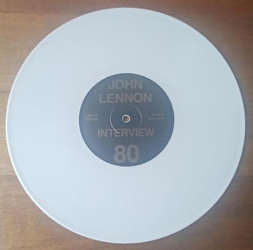 JOHN LENNON// Interview 80// Witte vinyl 10"" //, Cd's en Dvd's, Vinyl | Overige Vinyl, Ophalen of Verzenden