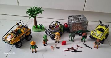 PLAYMOBIL de dinosaurusjagers met de raptor beschikbaar voor biedingen