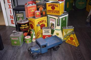 te ruilen oud speelgoed Renault 1935 olie blik beschikbaar voor biedingen