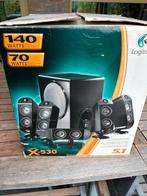 Logitech X-530 als nieuw, Computers en Software, Pc speakers, Ophalen, Zo goed als nieuw, Logitech