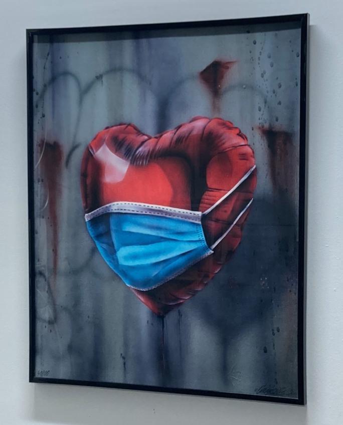 ONEMIZER: ingelijste zeefdruk. Nieuwstaat, Antiek en Kunst, Kunst | Litho's en Zeefdrukken, Ophalen of Verzenden