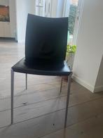 Zanotta leren stoelen (7x), Enlèvement, Cuir, Noir, Cinq, Six Chaises ou plus