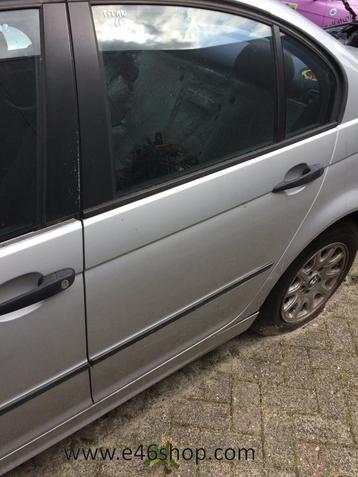 BMW E46 sedan deur links achter Titansilber  beschikbaar voor biedingen