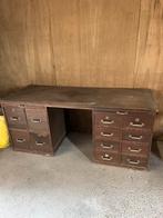 Vintage eiken bureau, Antiek en Kunst, Ophalen