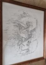 Pentekening, Antiek en Kunst, Kunst | Tekeningen en Fotografie, Ophalen