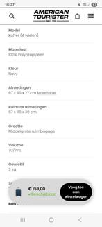 twee reiskoffers American Tourister, Handtassen en Accessoires, Koffers, 60 tot 70 cm, Gebruikt, Hard kunststof, 45 tot 55 cm