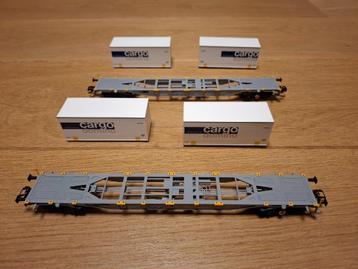 Märklin 47096 - Set de 2 wagons porte-conteneurs beschikbaar voor biedingen