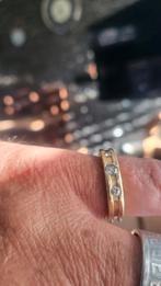 BVLGARI ring met diamanten, Handtassen en Accessoires, Ringen, Ophalen, Gebruikt, 19 tot 20, Dame of Heer