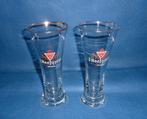 2 Verres 3 Hoefijzers Breda Ø 8cm hauteur 18,5cm, Verzamelen, Glas en Drinkglazen, Ophalen, Nieuw, Bierglas