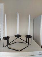 Kandelaar 3 kaarsen, Ophalen, Wit, Kandelaar