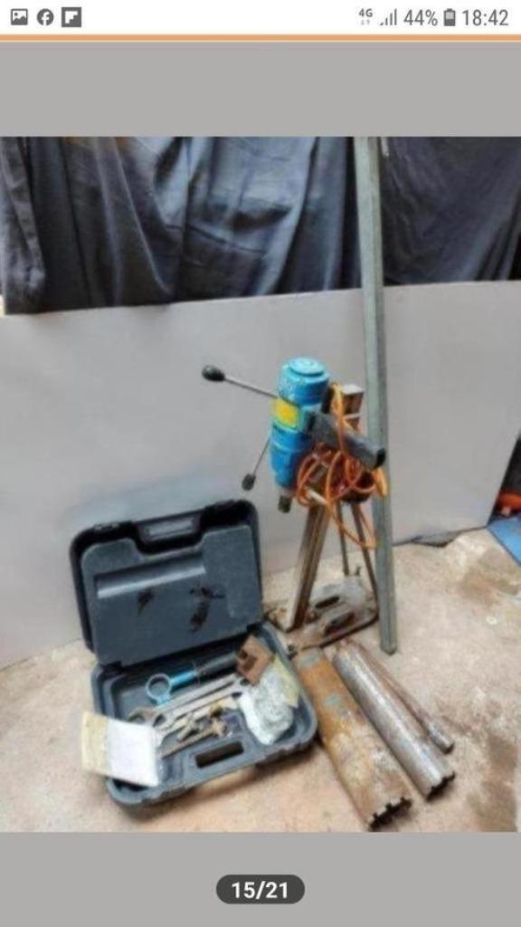 Tyrolit W20N-boormachine op een HCCB-4-frame, Doe-het-zelf en Bouw, Gereedschap | Boormachines, Zo goed als nieuw, Boormachine