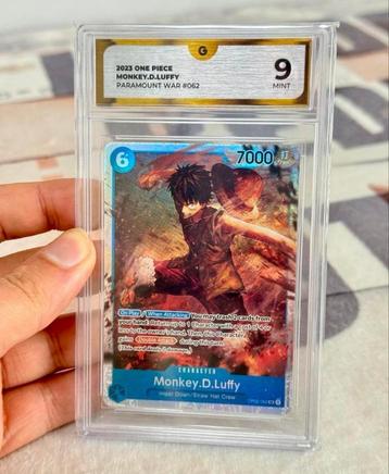 2023 One Piece Paramount War OP02-062 SR Monkey D Luffy GG-9 beschikbaar voor biedingen