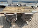 Eettafel + stoelen Richmond Kensington 200x90, Ophalen, Zo goed als nieuw