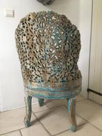 unieke / antieke anglo-Indisch fijn gestoken stoel, Huis en Inrichting, Ophalen, Zo goed als nieuw