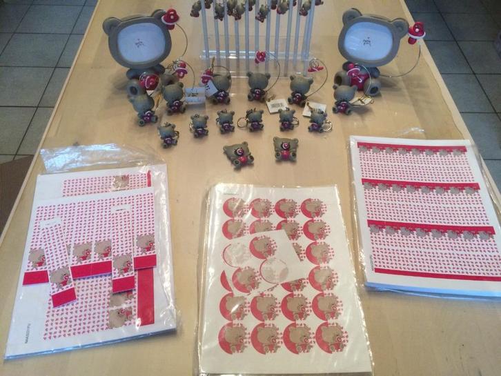 Beertje Tutti fuchsia collectie UITVERKOOP, Kinderen en Baby's, Kraamcadeaus en Geboorteborden, Nieuw, Kraamcadeau, Ophalen of Verzenden