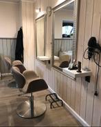 Kapsalon stoelen/wasbak/spiegel/toonbank, Huis en Inrichting, Stoffering | Vloerbedekking, Ophalen of Verzenden, Zo goed als nieuw