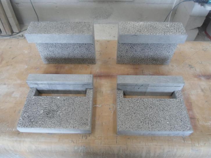 Boîte aux lettres en pierre bleue, Tuin en Terras, Brievenbussen, Nieuw, Brievenbusklep, Hardsteen, Inbouw, Ophalen