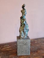Groen gepatineerd abstract bronzen figuur van Ad Arma, Ophalen of Verzenden