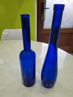 Vase genre bouteille Jolie un Beau bleu, Bleu, Moins de 50 cm, Enlèvement ou Envoi, Neuf