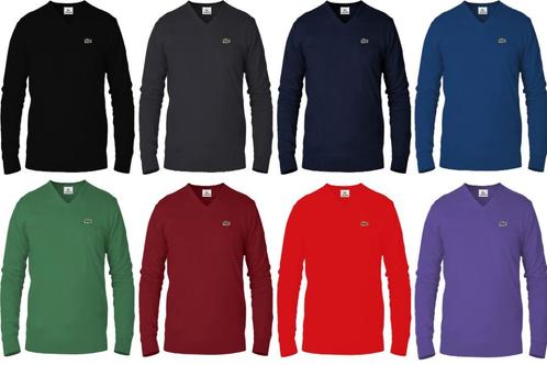 Lacoste trui v-hals 8 kleuren S,M,L,XL,2XL,3XL,4XL Nieuw, Kleding | Heren, Truien en Vesten, Nieuw, Overige maten, Overige kleuren