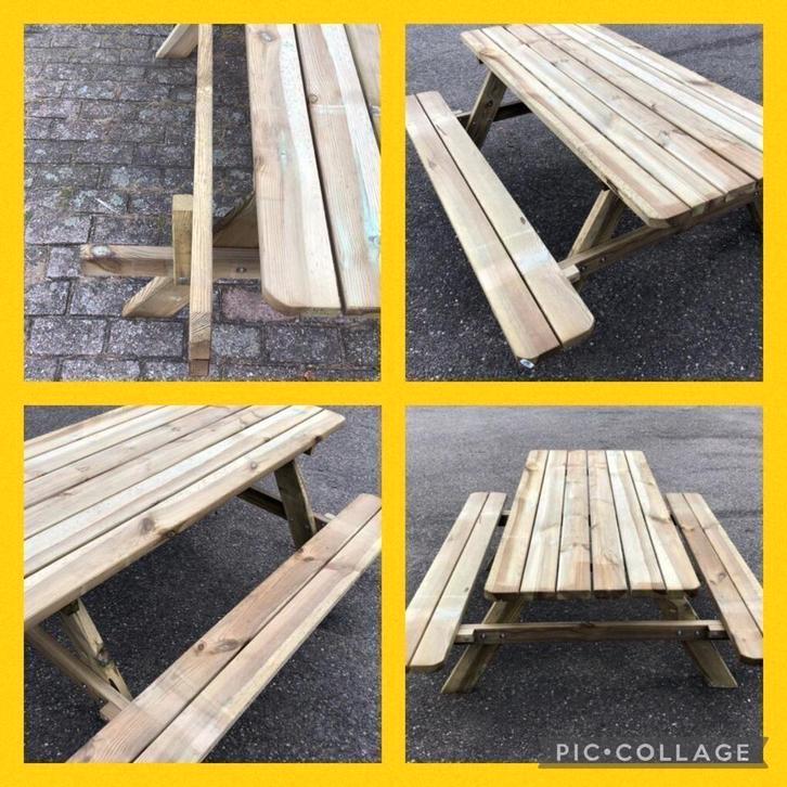 180cm picknicktafels!, Jardin & Terrasse, Tables de pique-nique, Neuf, Enlèvement ou Envoi