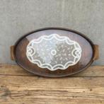Antiek houten serveerschotel/plateau, Antiek en Kunst, Curiosa en Brocante, Ophalen