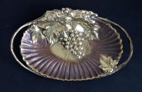 mooie koperen bronzen fruitschaal schaal, Huis en Inrichting, Woonaccessoires | Schalen en Manden, Gebruikt, Schaal, Overige materialen