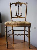 MOOI ANTIEK VERGULD SIERSTOELTJE - 19 eeuw, Antiek en Kunst, Curiosa en Brocante, Ophalen of Verzenden