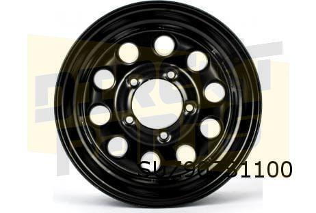 Suzuki Jimny velg staal 5.5J x 15" zwart (11/98-1/17) Origin, Auto-onderdelen, Banden en Velgen, Band(en), 15 inch, Personenwagen