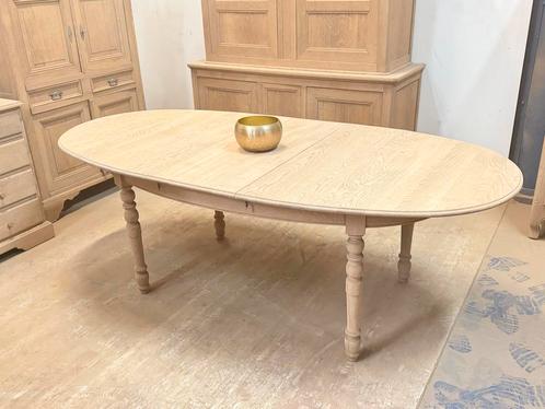 Ovale eikenhouten tafel, Aerogummed met uitneembaar, Huis en Inrichting, Tafels | Eettafels, Zo goed als nieuw, Ovaal, Eikenhout