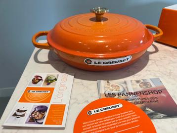 Nieuwe Le Creuset Flamme Dore 30 cm in de doos beschikbaar voor biedingen
