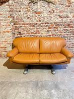 Cognackkeurige vintage fauteuil, Ophalen, Zo goed als nieuw