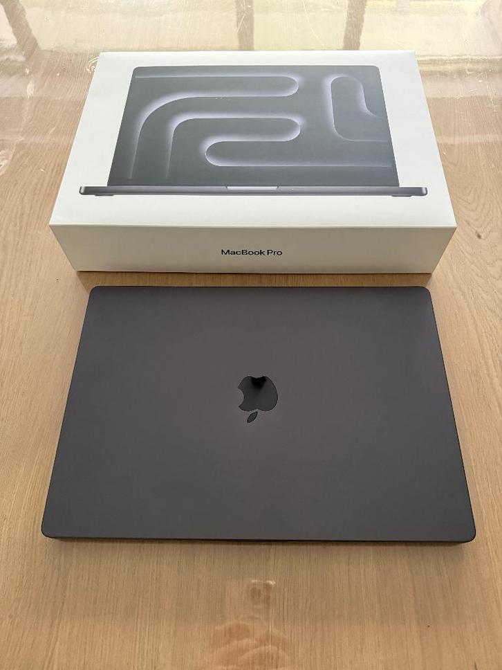 2024 16" MacBook Pro Spacezwart, Computers en Software, Apple Macbooks, Nieuw, MacBook Pro, 16 inch, 4 Ghz of meer, 512 GB, Azerty