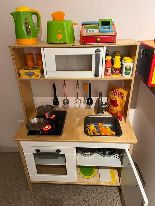 IKEA speelgoed keukentje incl. toebehoren, Kinderen en Baby's, Speelgoed | Speelkeukens, Gebruikt, Speelkeuken, Hout, Ophalen