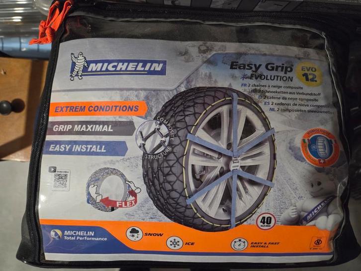 Chaîne a neige composite Michelin EVO 12, Autos : Divers, Chaînes, Comme neuf, Enlèvement ou Envoi